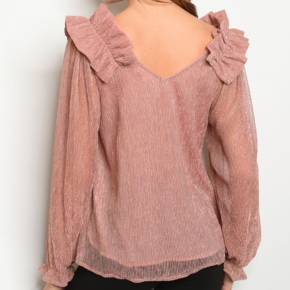 Pink Blush Top with Long Sleeves - Picture 3 of 4